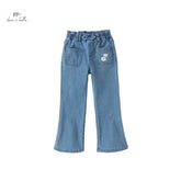 Girls Flared Cropped Pants – Spring Casual Look